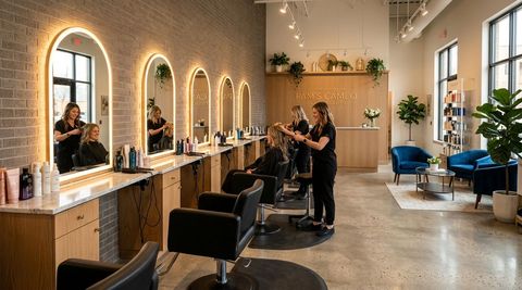 Illustration of Pam's Cameo Beauty Salon, beauty salon in Winona, MN